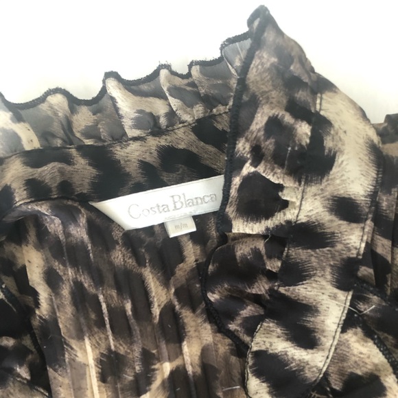 Costa Blanca cheetah print elegant shirt - Picture 2 of 3